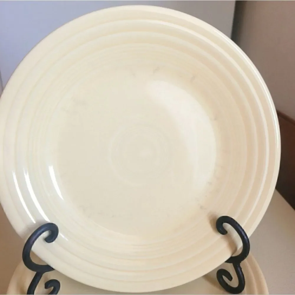 Fiesta yellow ivory P86 luncheon plate, 2 pcs